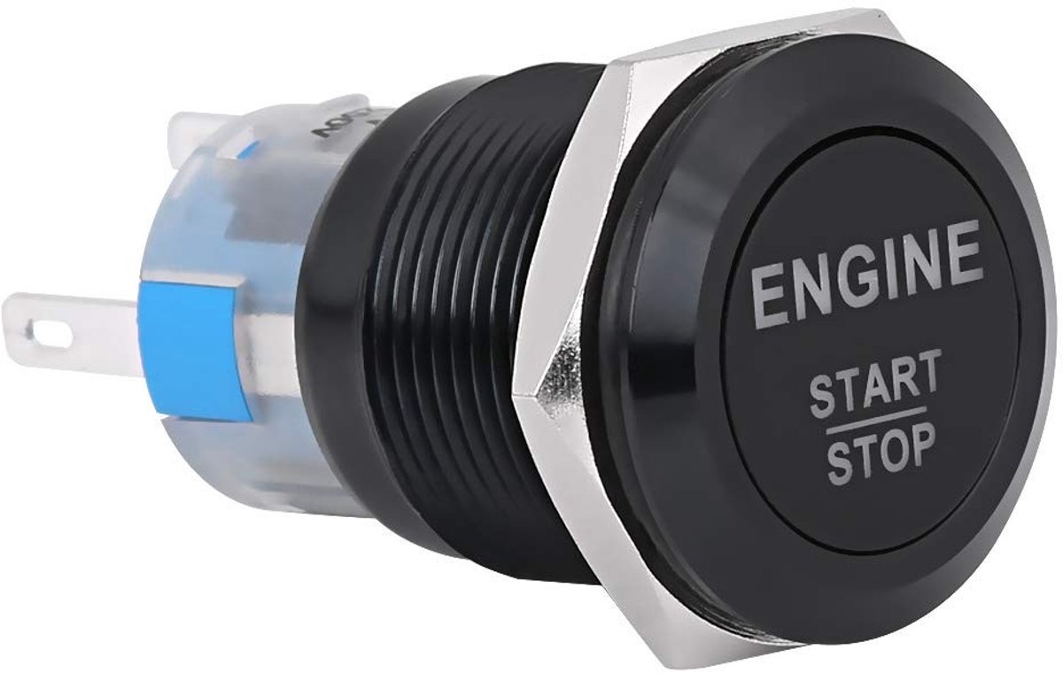 ONF3 - Car Engine Start Switch - LED Verlichting - Universele 12V Start/Stop Drukknop - Eenvoudige Installatie - Duurzaam en Betrouwbaar - Gesch...
