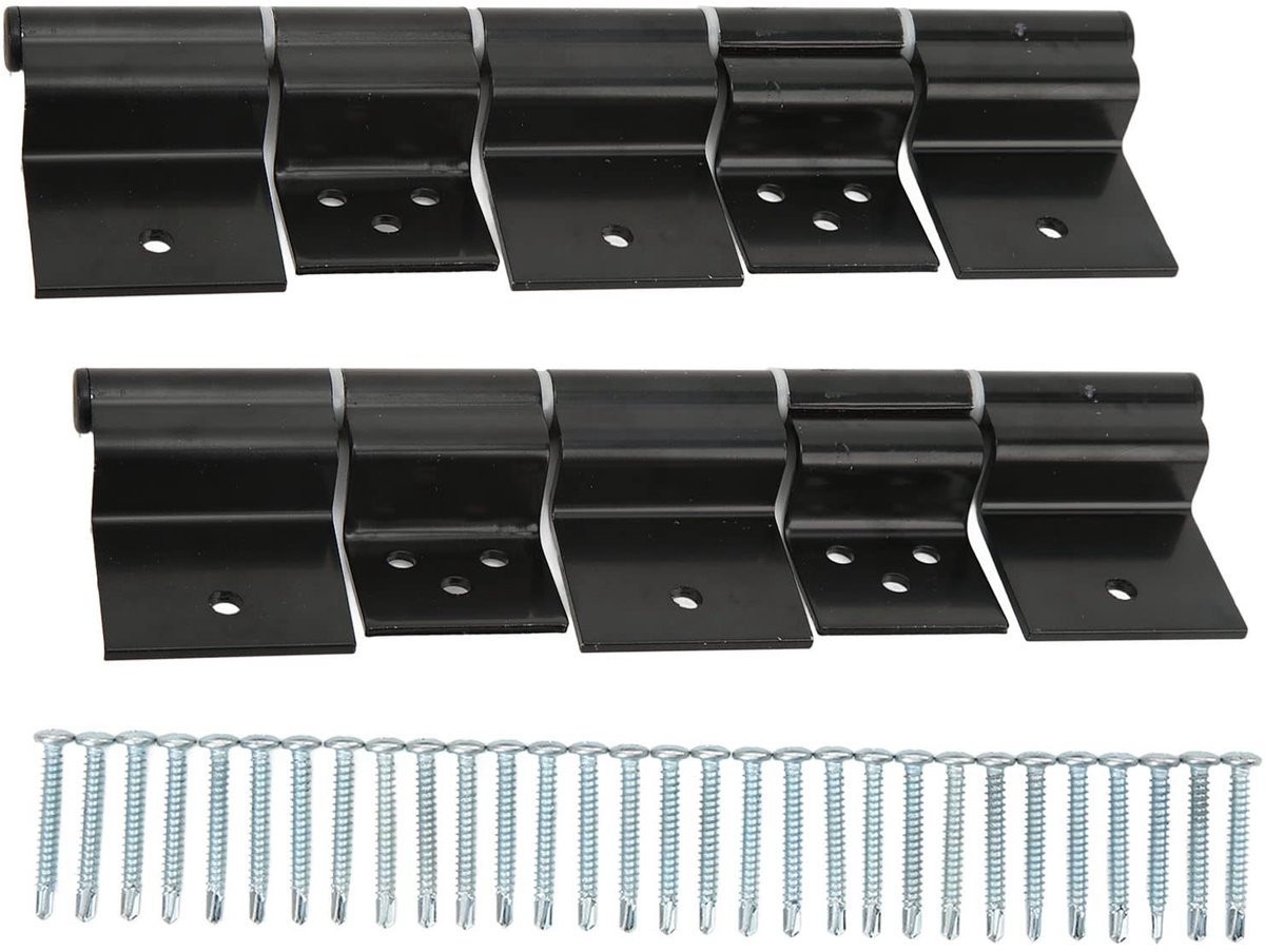RV Deur Scharnier Kit - Stalen Frictie Scharnier voor Caravan Deuren - Zwart