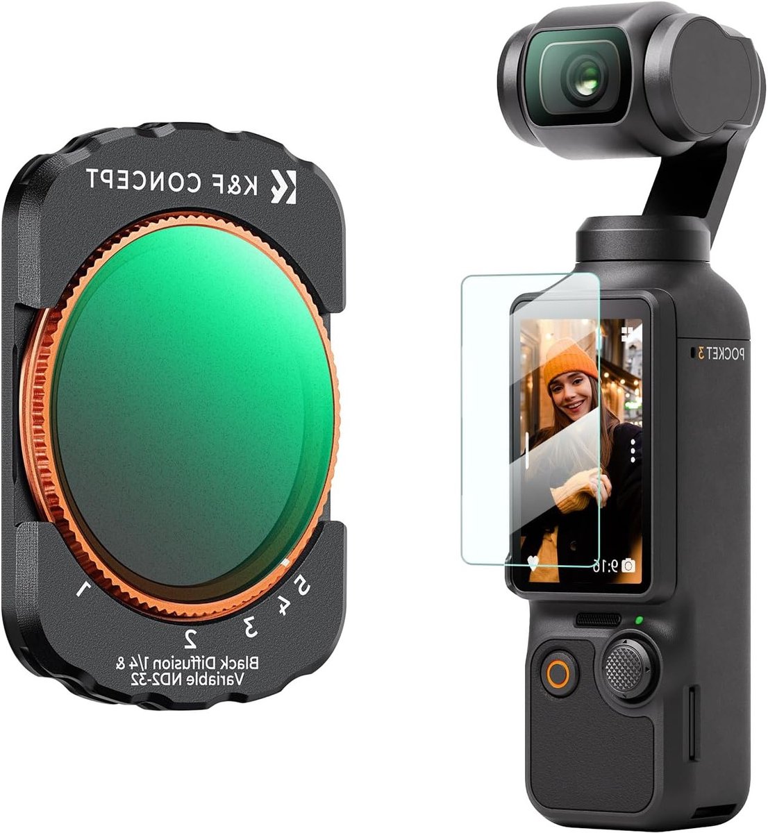 Magnetische Black Mist en Variabele ND Filters voor DJI OSMO Pocket 3 - Verbeter je Videokwaliteit met Professionele Filters