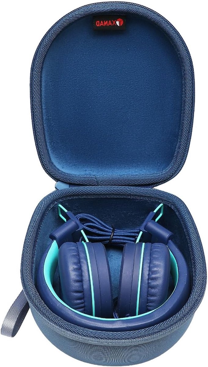Draagbare Opbergtas voor Kinderkoptelefoon - Marineblauw