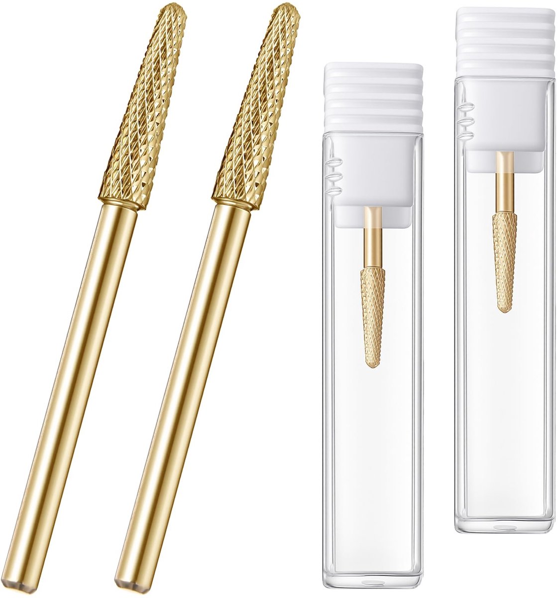 Tungsten Stalen Nagelfrees Bits Set - Professionele Nagelverzorging