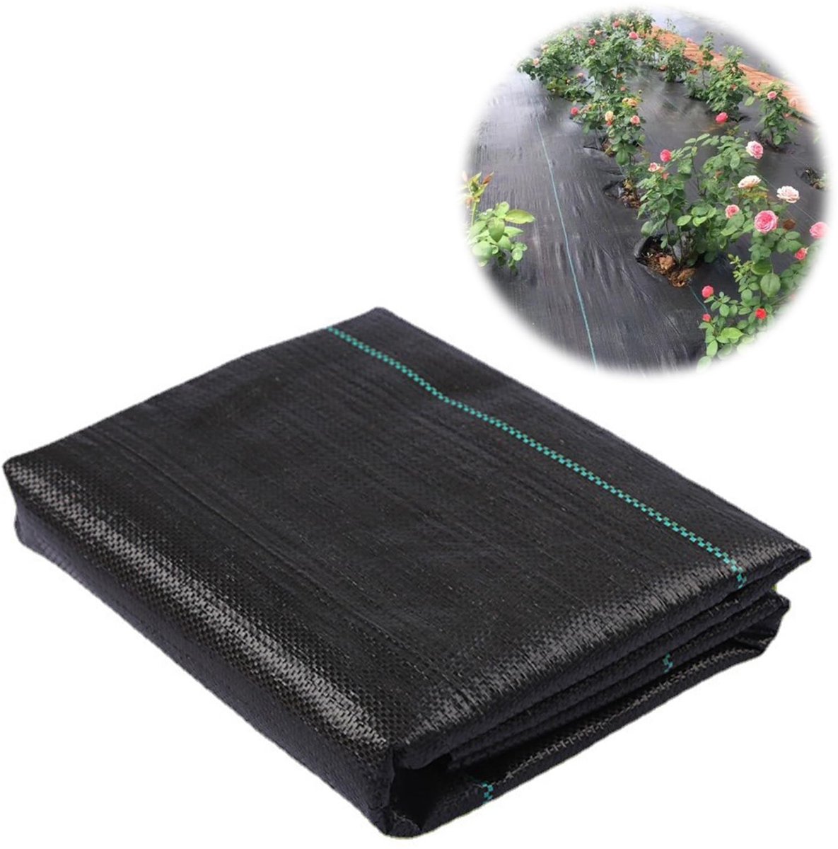 Onkruiddoek - Waterdoorlatend en scheurvast - 2 m x 2 m