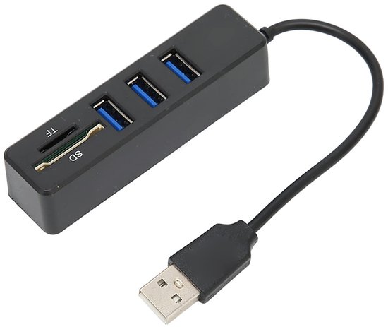 3-poorts draagbare USB-splitter USB 2.0 Hub 480 Mbps van Merkloos — afbeelding 5