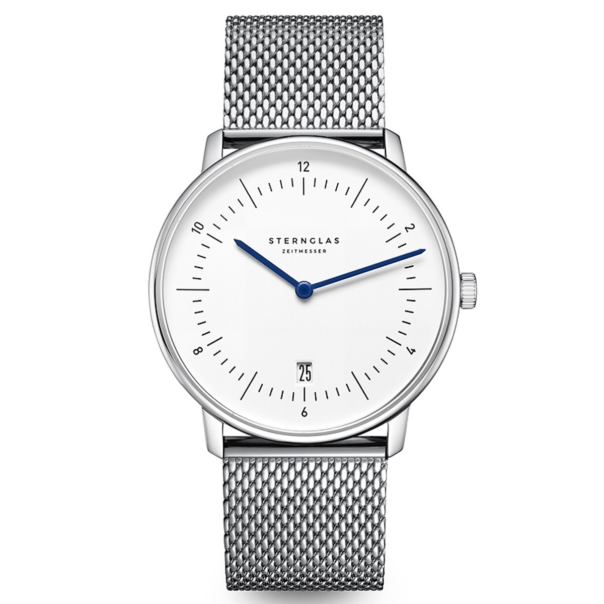 Sternglas Naos White Mesh S01-NA44-MI04 Horloge