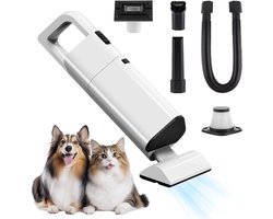 Draadloze Handstofzuiger 20000 Pa – Oplaadbaar – Met Wasbaar HEPA Filter – Mini Auto- en Huisstofzuiger voor Huisdierharen, Kantoor en Thuis – Wit