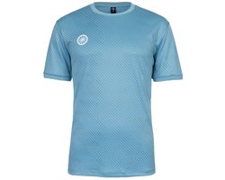 THE INDIAN MAHARADJA - men pique printed tee - Tennis t-shirt korte mouw heren - Lichtblauw