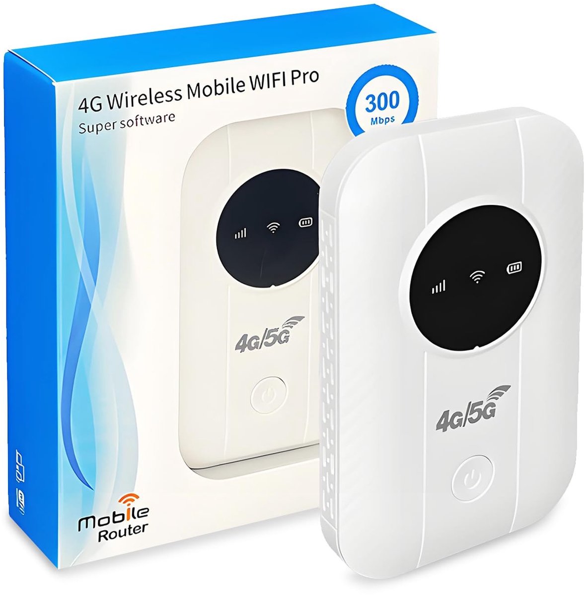ONF3 - Mobiele Hotspot-router - 4G Draagbare WiFi - Hoge Snelheid tot 300Mbps - Ideaal voor Reizen - Simkaartsleuf - Compact en Lichtgewicht