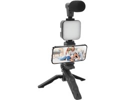Smartphone Vlogging Kit - Video Rig Set - Content Creatie Buiten - Met LED Lamp