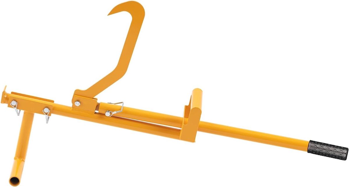 Houtbloklift - Houtkrik - Brandhout Zagen - Verstelbare Kantelhaak - 3-32 Inch - Geel