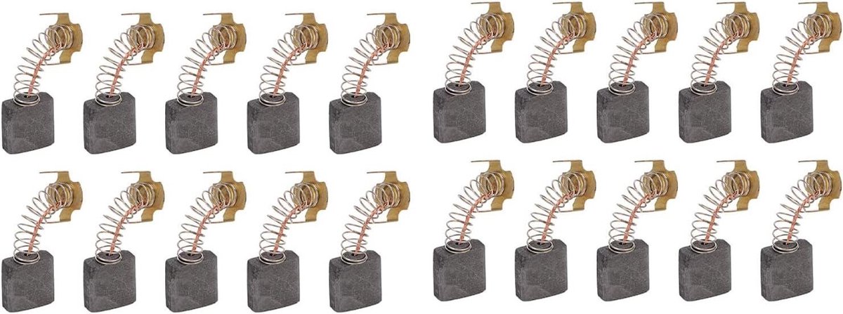 Koperen Koolborstels - Vervangende Borstels - Gereedschap Reparatie - Hoogwaardige Geleider - 20 Stuks - Koperkleurig