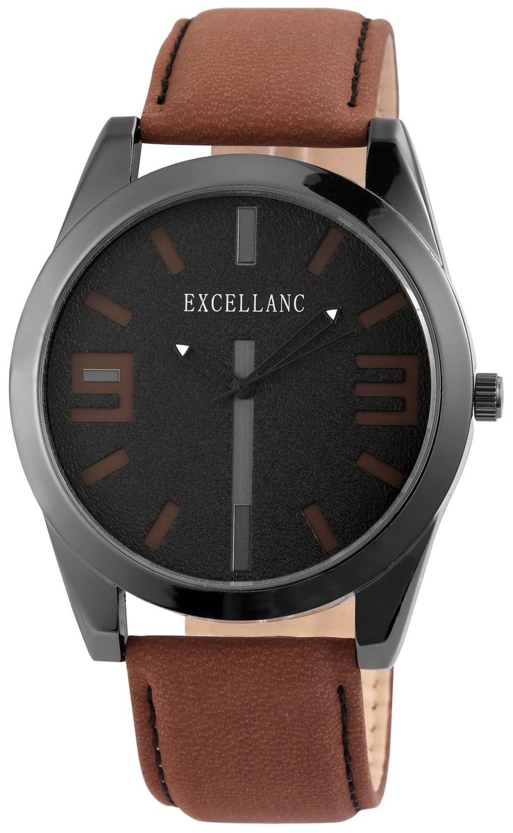 AKZENT Herenhorloge van imitatieleer EX0291 Excellanc herenhorloge met imitatieleren band