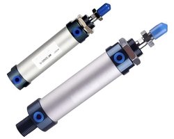 Mini Cilinder - Pneumatische Cilinder - Industriële Automatisering - Aluminiumlegering - 16mm Boring - Zilverkleurig
