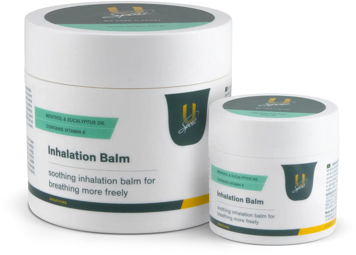 U-Sport Inhalation Balm - 250 ml - Sport Inhalatiebalsem - Vrijer Ademen & Focus - Grote Verpakking / Sportteams