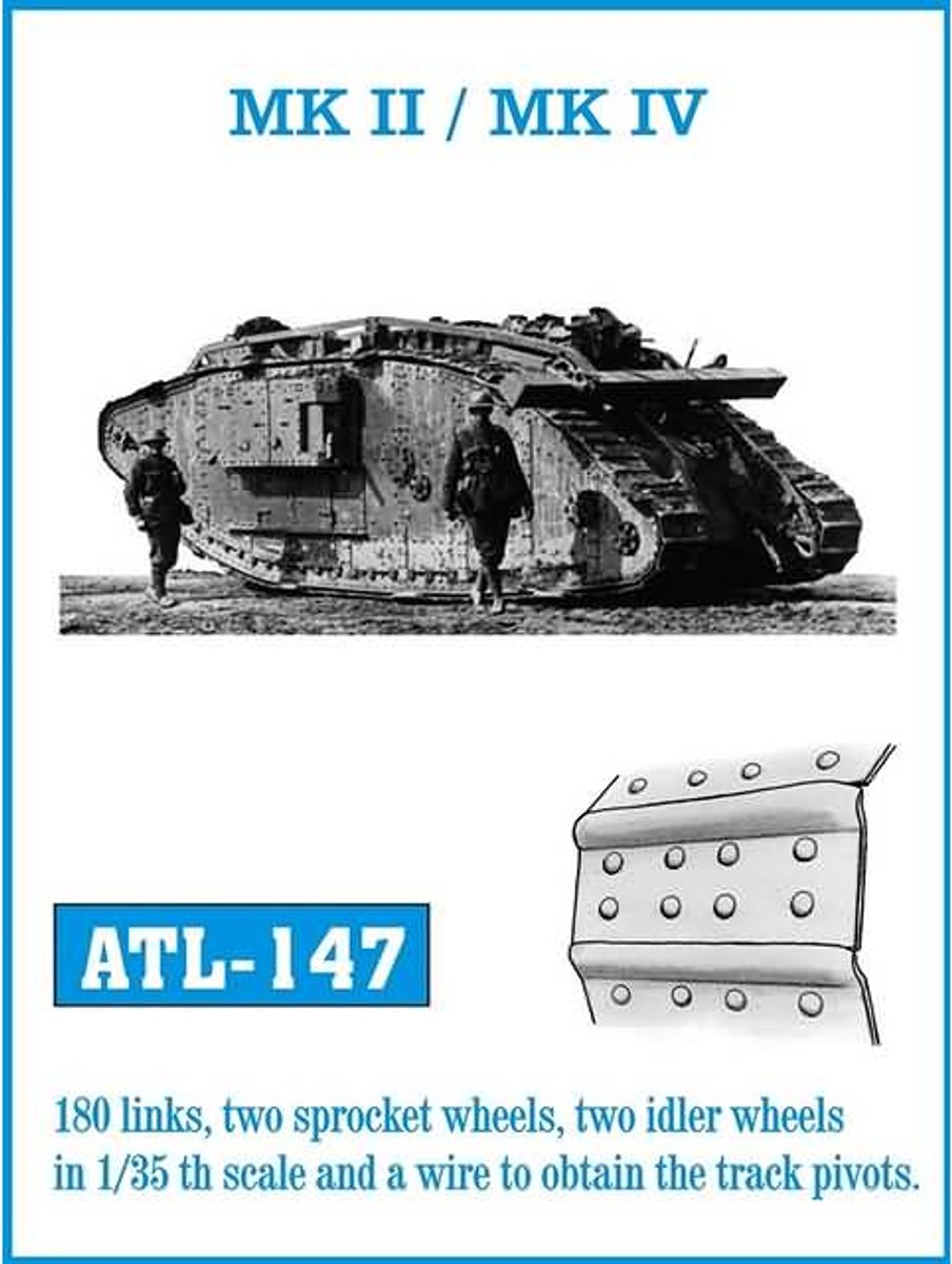 Friul ATL-147 - MK II / MK IV - Metalen Rupsbanden 1:35 - Volledig Zelf Te Monteren
