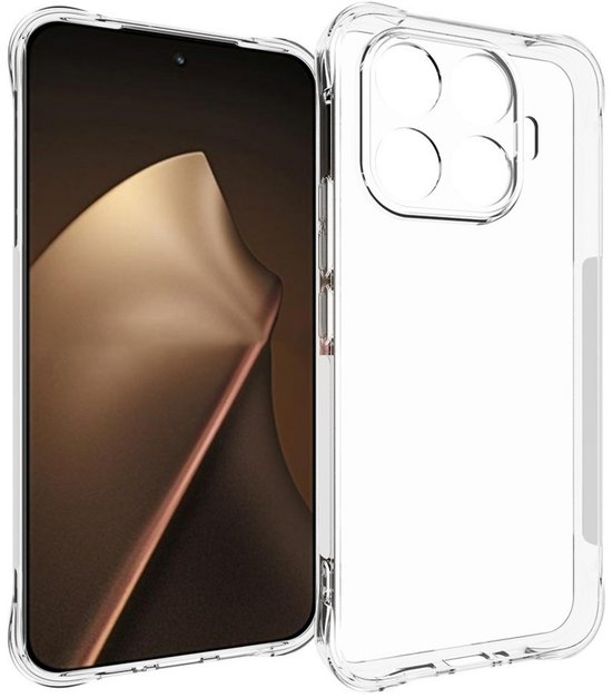 Coque Coverup - Convient pour Xiaomi 17T Pro - Coque arrière Coverup TPU avec coins AirBag - Transparent