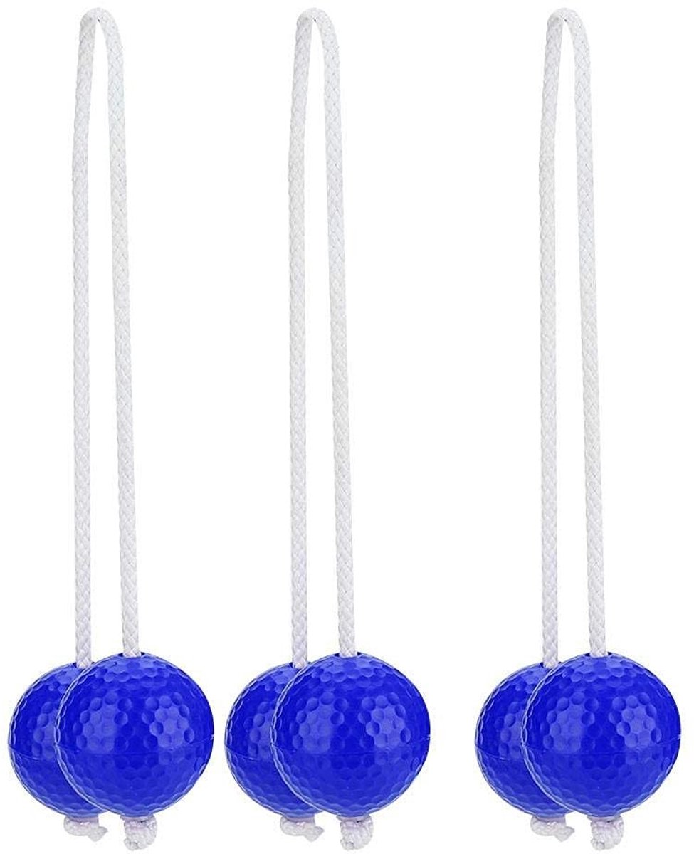 Dailygoods- Laddergolf Speelset - 3 Paar Ladder Golfballen - Duurzaam Synthetisch Rubber - Antiwikkeling Koord - Geschikt voor Kinderen - Voor Binnen/Buiten Gebruik - Speelballen
