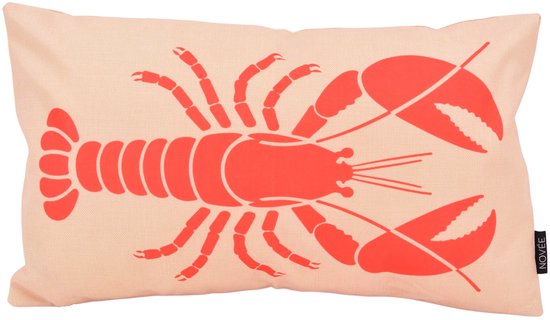 Housse de coussin Homard Coastal | 30x50 cm | Coton/Lin
