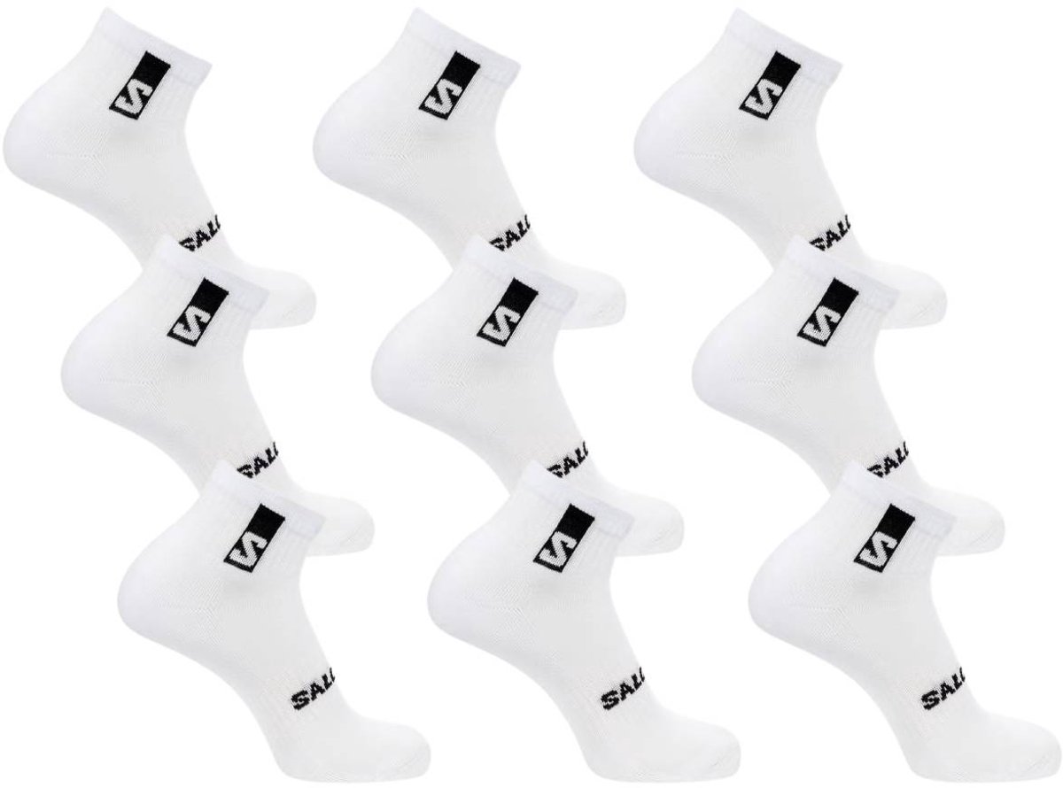 Salomon Everyday Ankle Socks 9-Pack Enkelsokken Wit