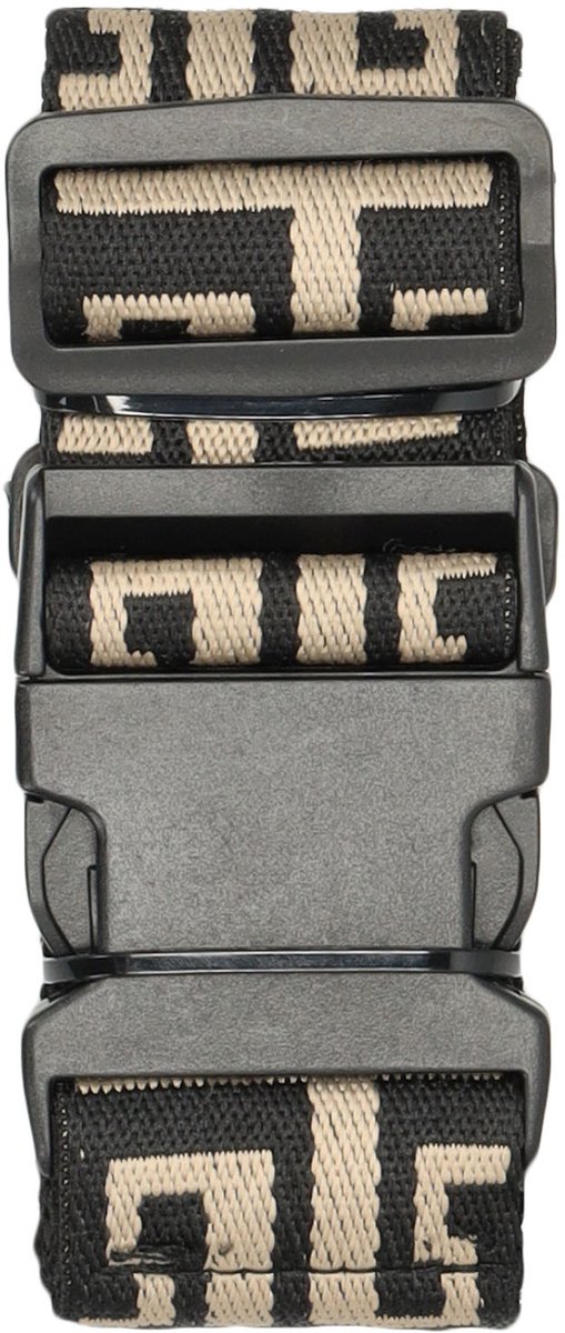 Enrico Benetti Kofferriem Aztec Zwart/Wit