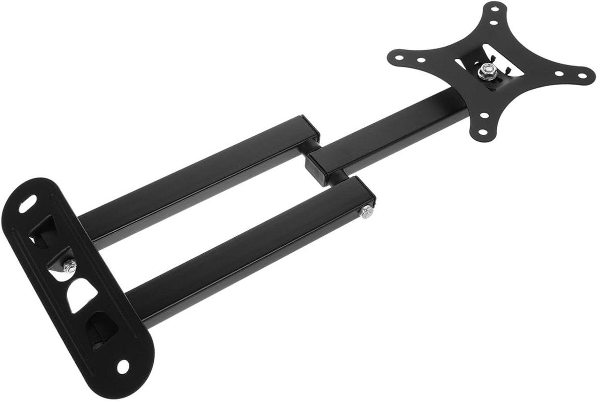 Monitor Beugel - Tv Wandsteun - Ruimte Besparen - 360 Graden Rotatie - 31 x 18 cm - Zwart