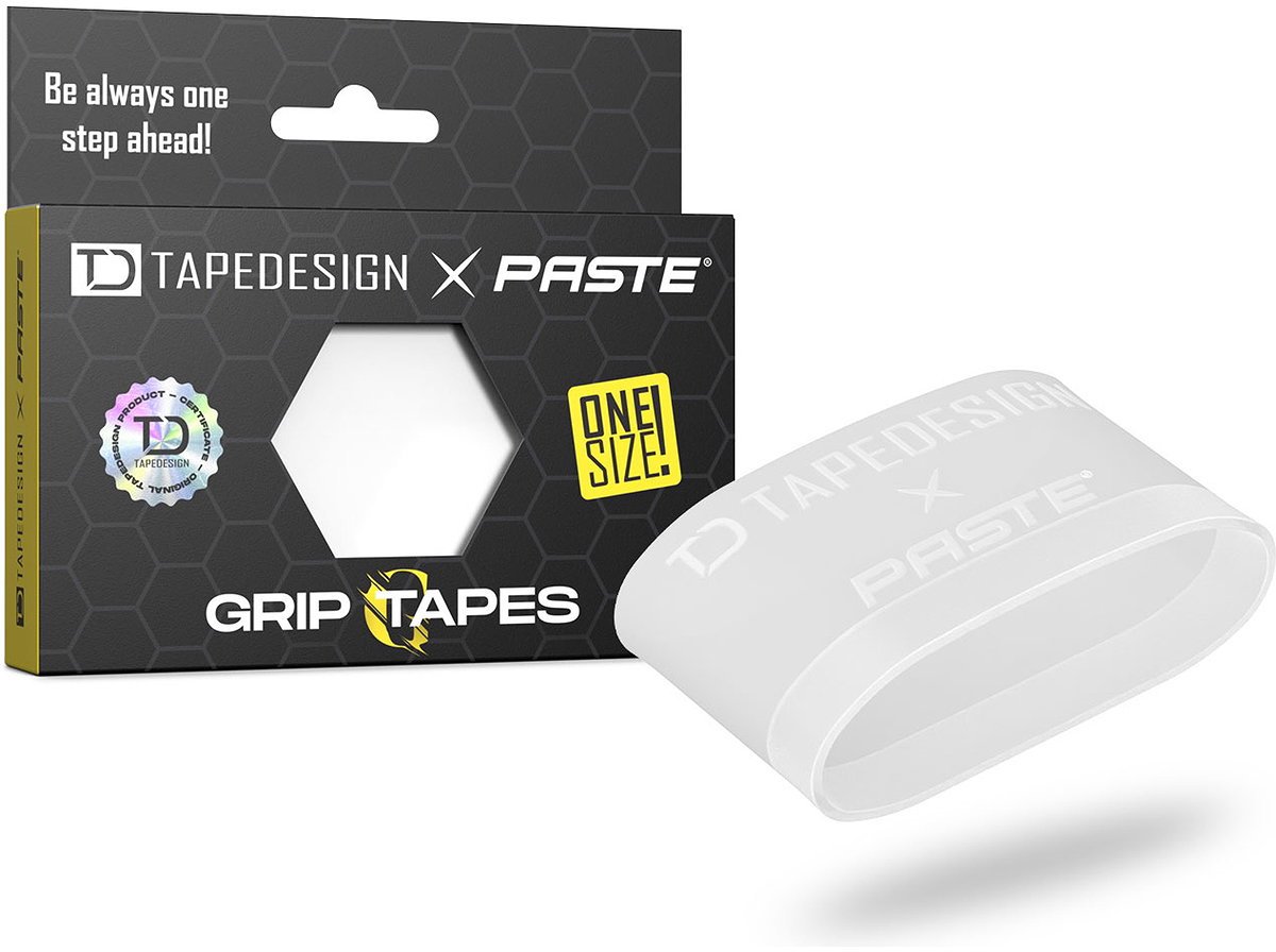 Tapedesign X Paste® – Grip Tapes Scheenbeschermerhouder - Transparant | Maat: ONE SIZE