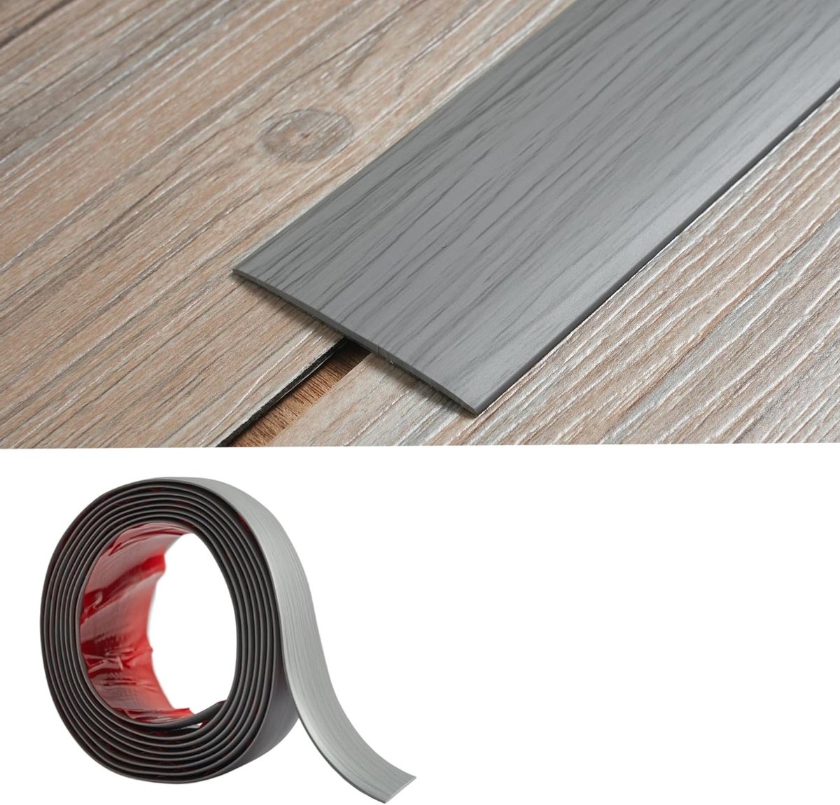 Zelfklevend Vloerovergangsprofiel van 2 mm Dikte en 5 cm Breed, Ideaal voor Deurdrempels e