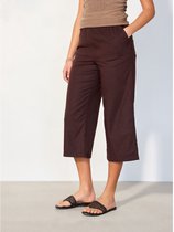 Next - Dames - Culottebroek van een stretch-linnenmix - Bruin