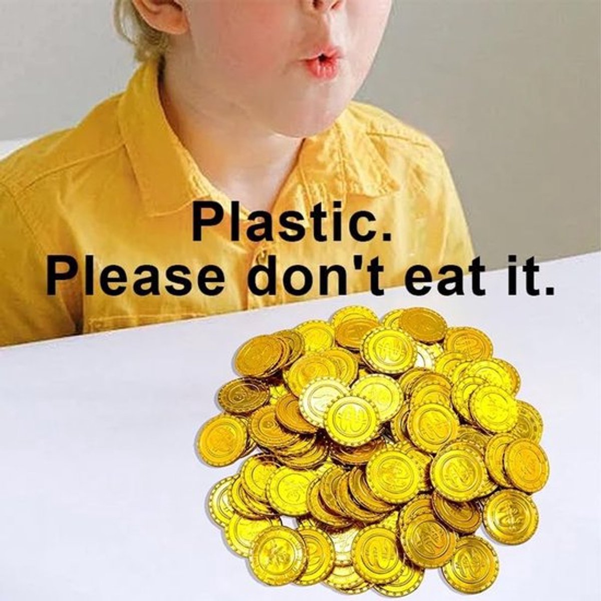 Dailygoody - Munten Piraten - Speelgoed - Goud - Plastieken Munten