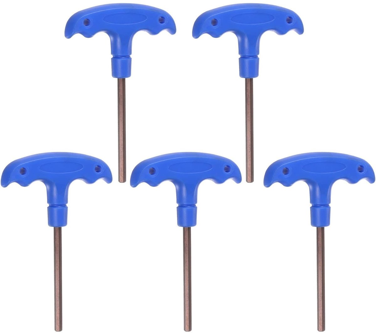 ZEYNOMAX- T-sleutel set 5 stuks - T-handgreep - S2 staal - ergonomisch ontwerp - hoge sterkte - precisie tips - Inbussleutel