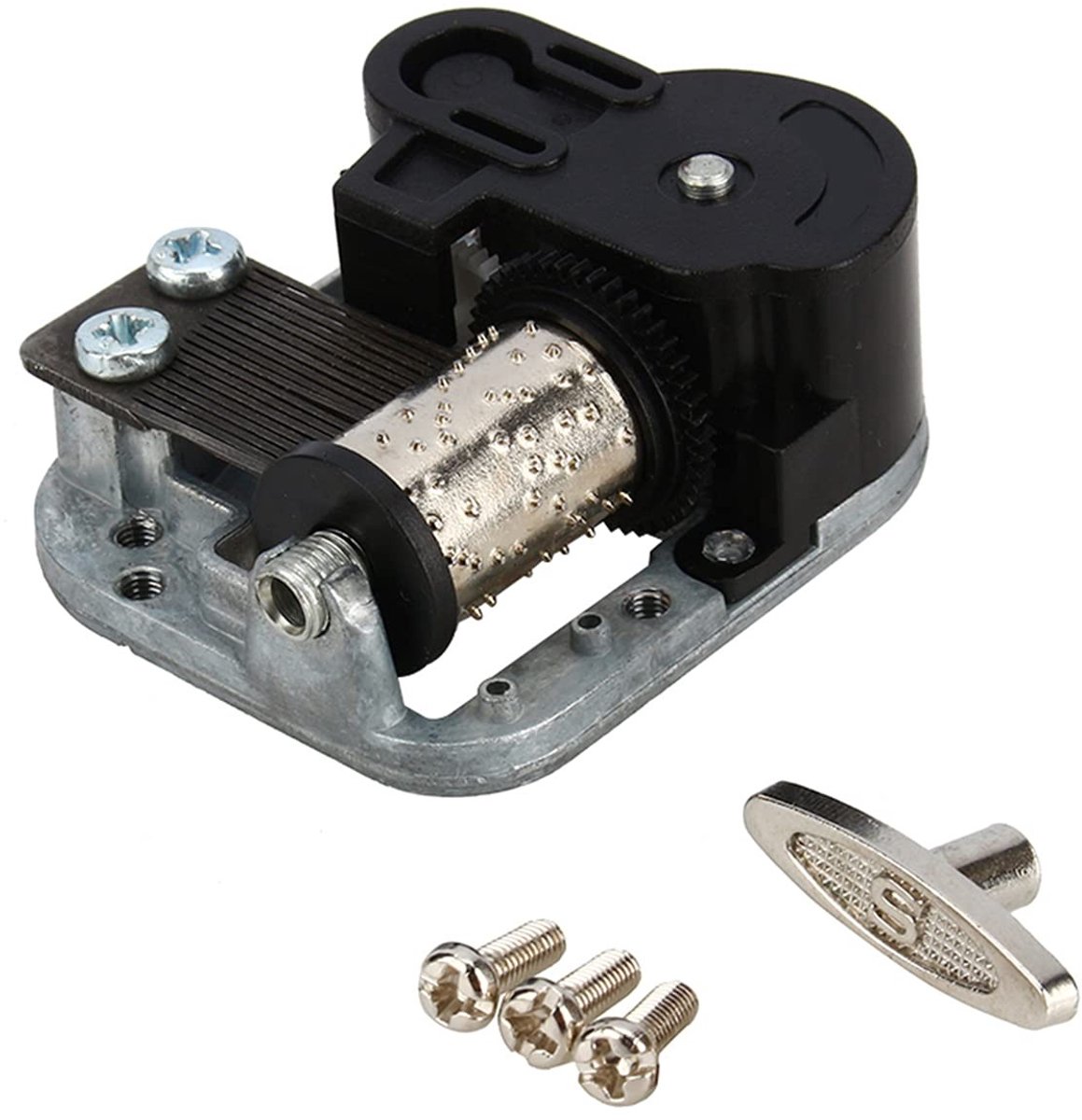 JHUBERS- Muziekdoos Opwindbaar - Muziekdoos Beweging - Muziekdoos Accessoires - Muziekdoos Mechanisme - Muziekdoos Hout - Premium Materiaal 45 X 50 X 20 Mm - Muziekmechanisme