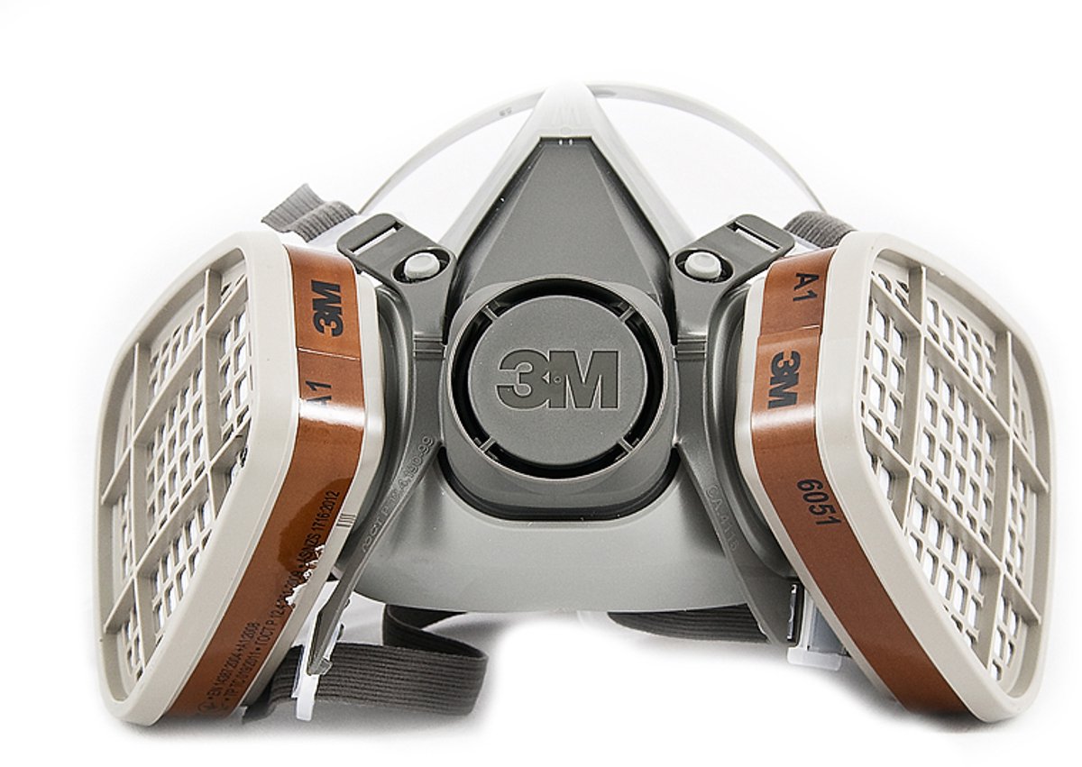 3M 6200 Halfmasker met Gasfilters - Professionele Ademhalingsbescherming
