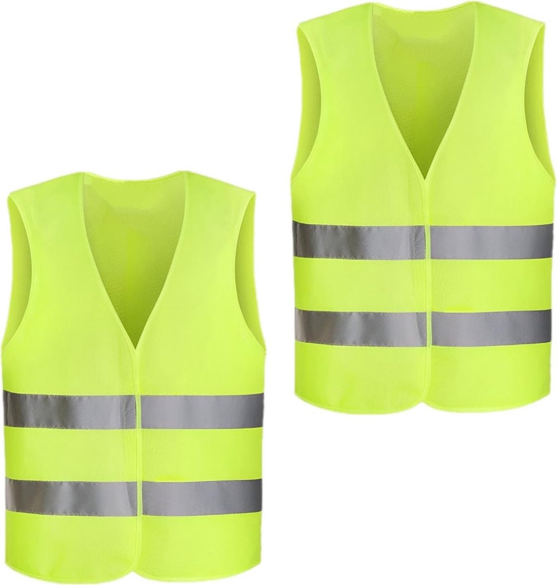 JHUBERS- Veiligheidsvest reflecterend - Universele maat - Wasbaar - 360° zichtbaarheid - Polyester - Afmetingen 68x55 cm - Reflecterend Vest