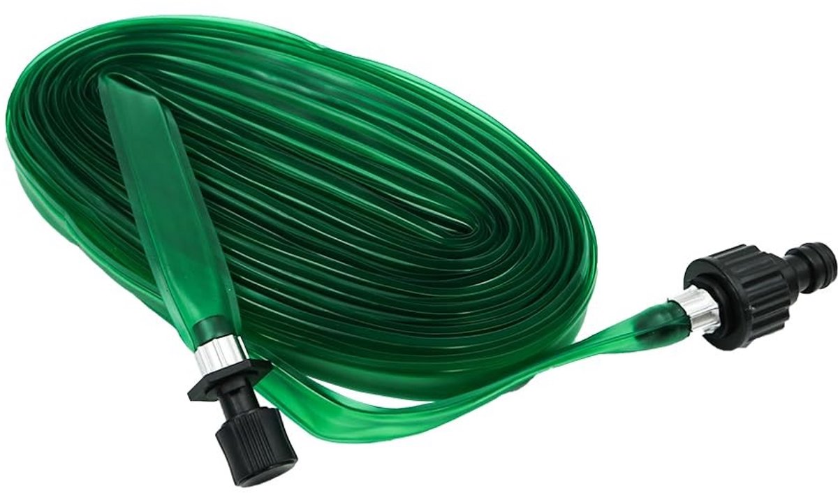 JHUBERS- Sprinkler Slang 15 Meter - Flexibele Slangpijp - PVC - Tuinslang - Besproeiing - Regenachtige Dekking