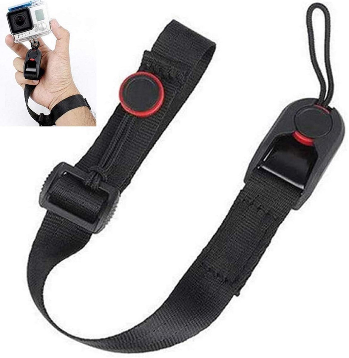 BRENZOOS- Polsband Verstelbaar - Camera Cuff - Antislip - Nylon - Veiligheid - Hoog Comfort - Camera Strap
