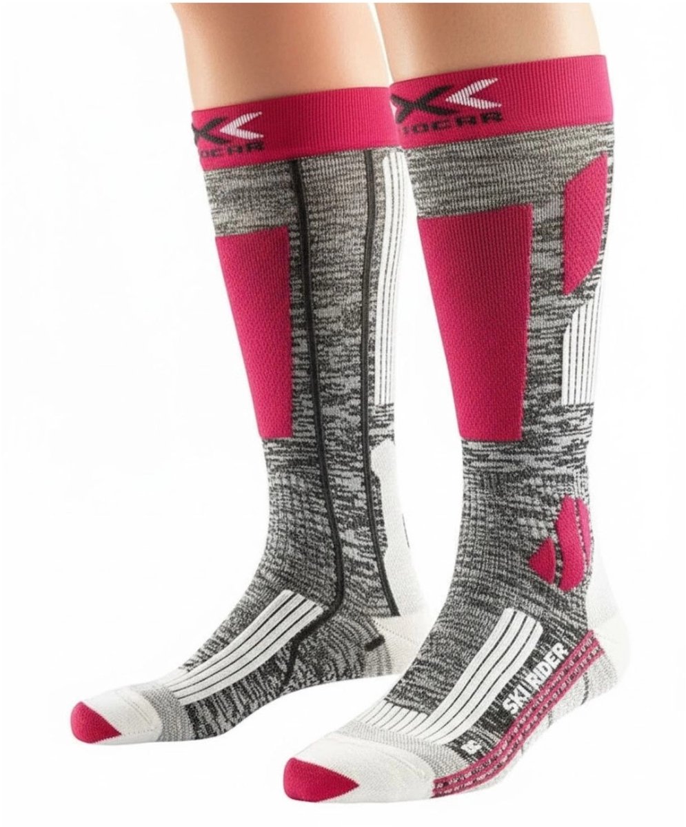 X-Socks Ski Thermo Sokken Dames Grijs
