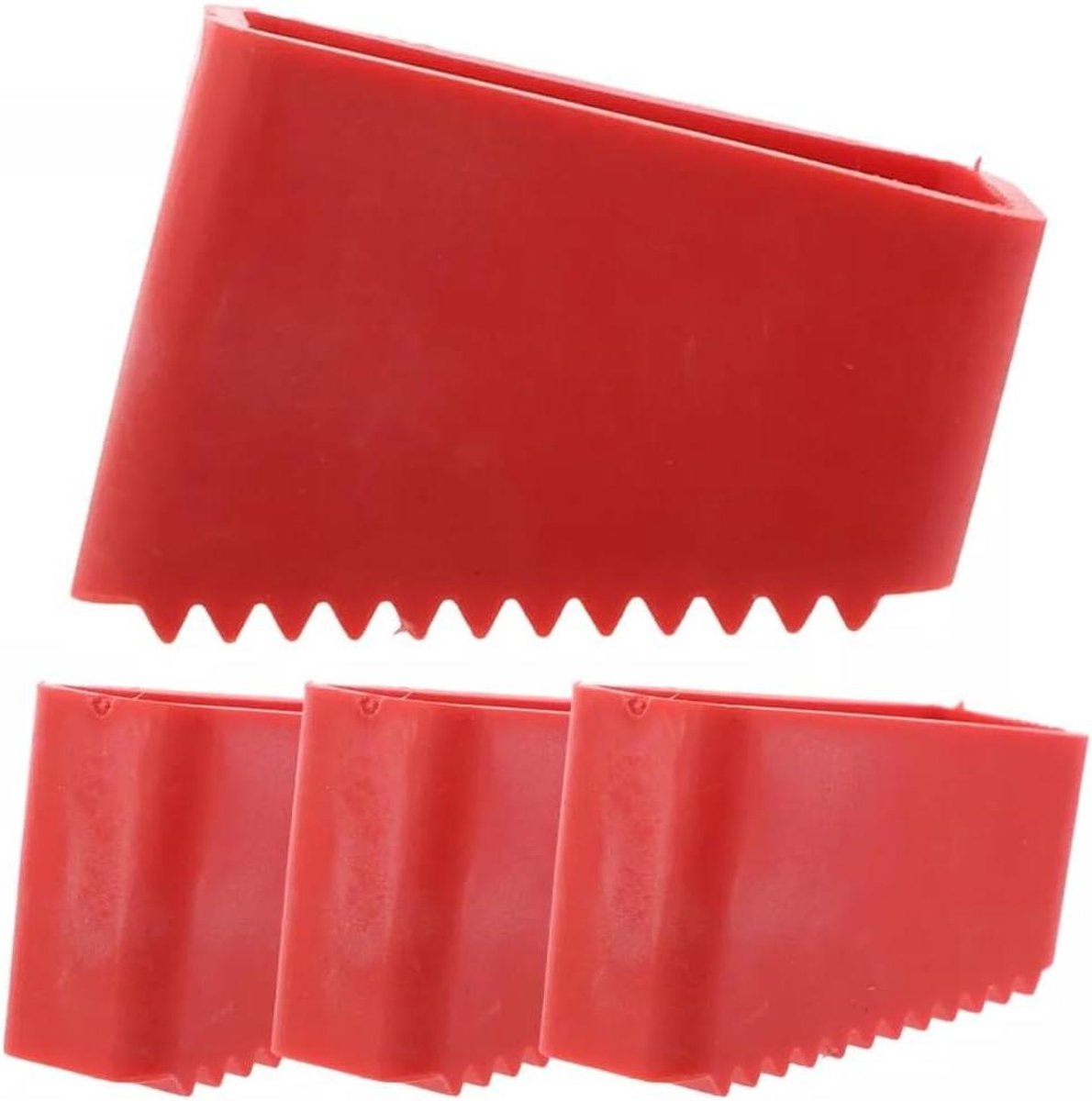 Ladder Voet Covers - Antislip Protectors - Veilig Werken - Robuuste Rubber Constructie - 4 Stuks - Rood