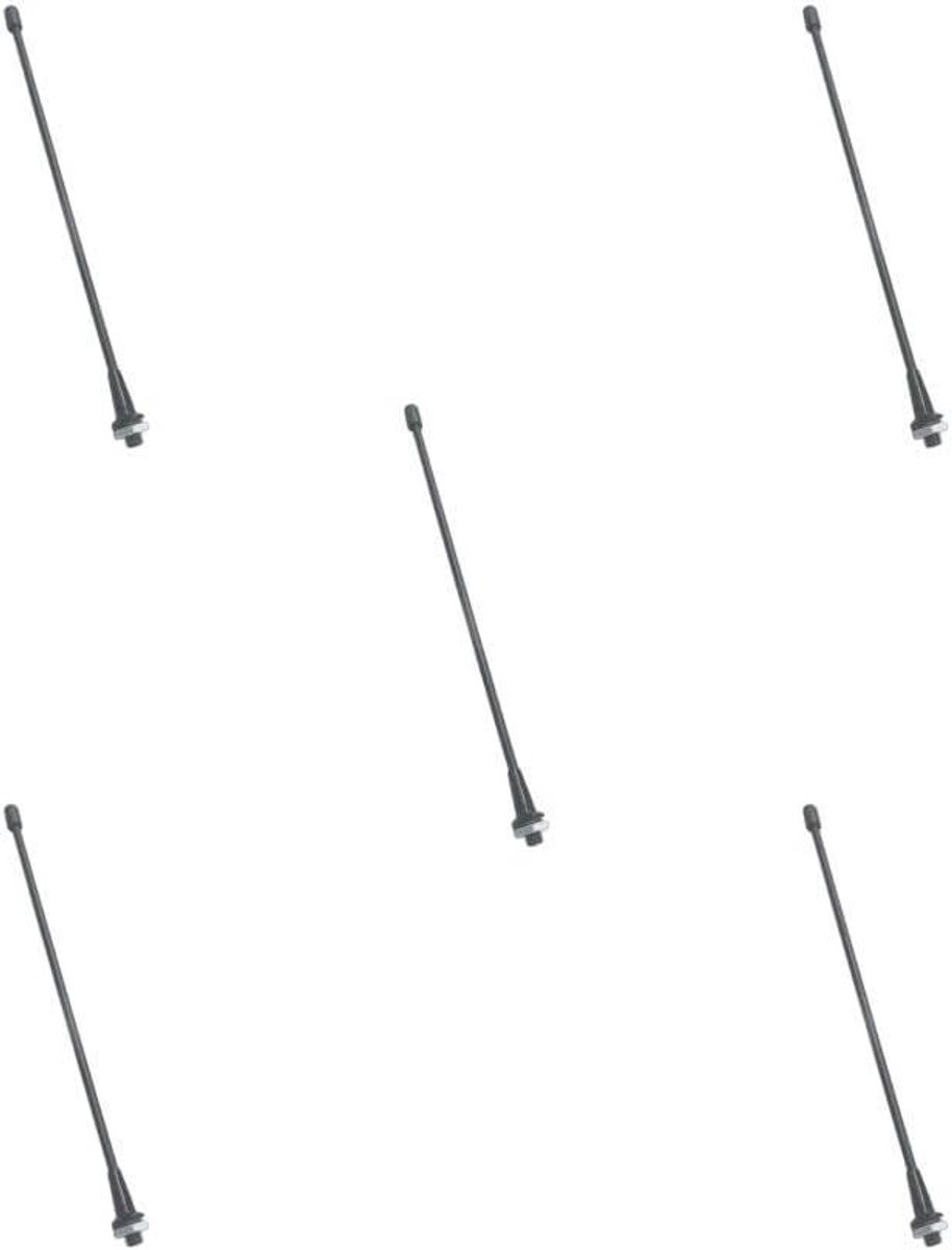 Antenne Montage Set - RC Onderdelen - Modelbouw - 5 Stuks Set - Standaard Maat - Zilver Zwart