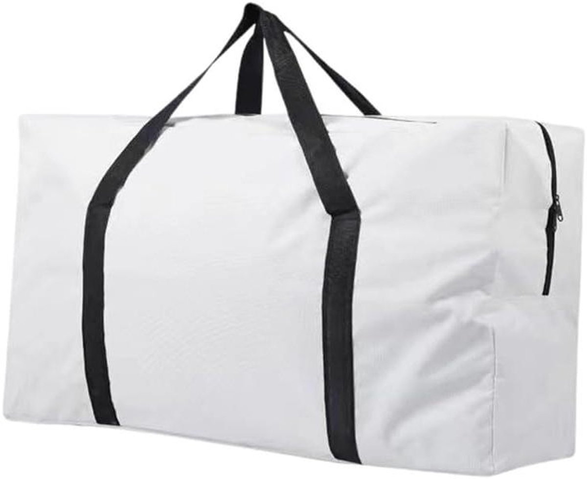 Grote Opbergtas - Draagtas Vouwtafel - Outdoor Opbergen - Waterdicht Oxford Weefsel - L 70x39x21cm - Wit