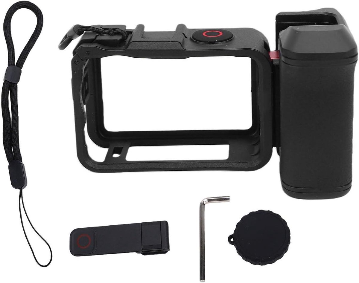 Camera Grip Kit - Handvat Stabilisator - Straatfotografie - Modulair Ontwerp - 14 cm - Zwart