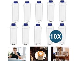 10x Vervangende Waterfilter voor De'Longhi Koffiemachine - DLSC002 Compatibel - Geschikt voor Magnifica Evo & S, Primadonna, Eletta