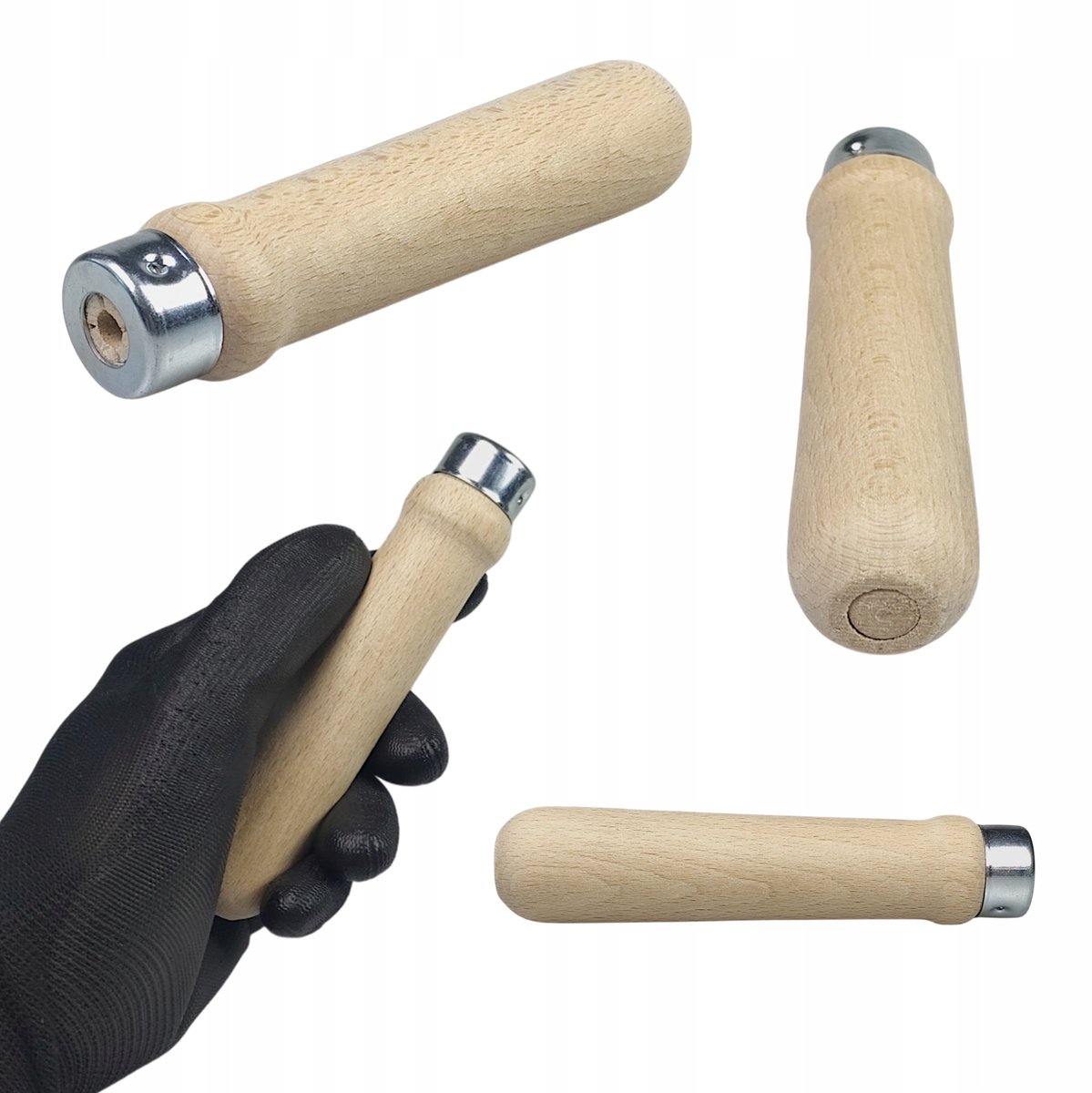 Houten Handvat voor Vijl - 13,5 cm - Beukenhout