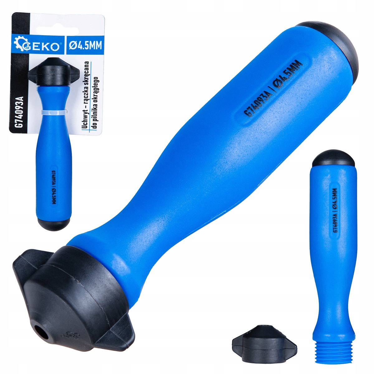 Geko Schroefhandvat voor Ronde Vijl 4,5 mm - Stevig & Ergonomisch