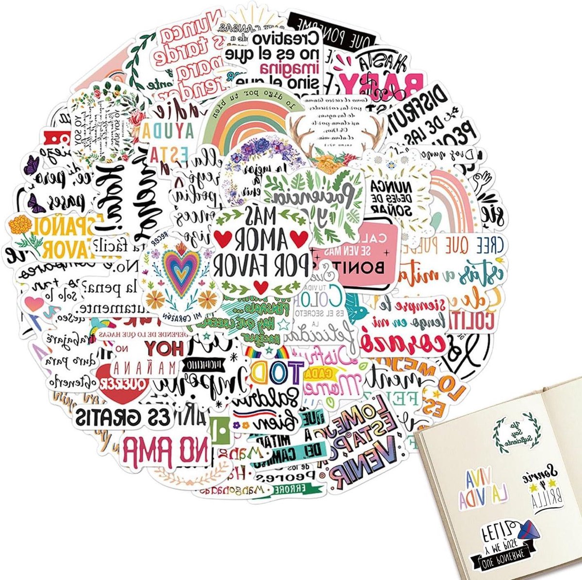 Motiverende Stickers - Positieve Quotes - Persoonlijke Decoratie - Waterproof & Krasbesten