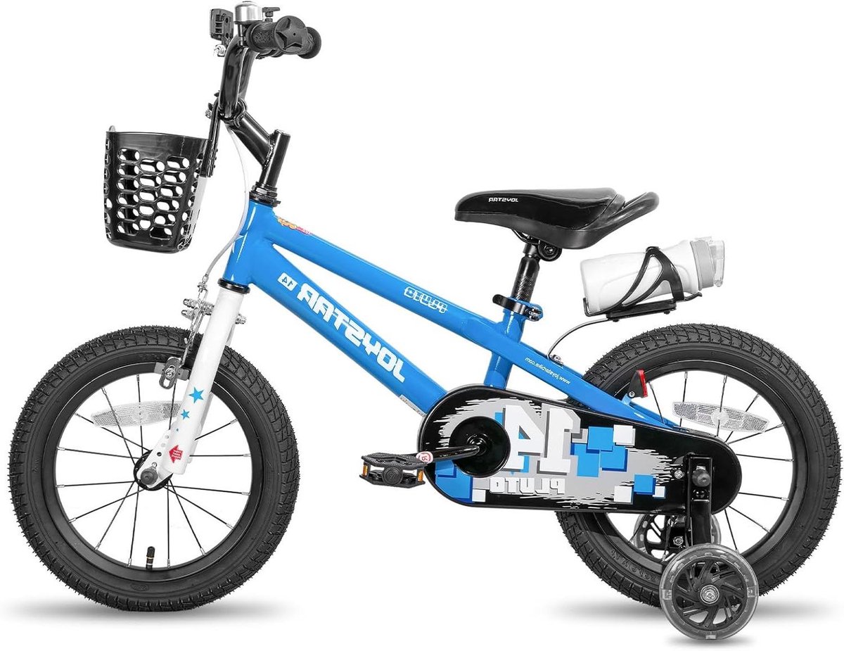 Kinderfiets - Loopfiets - Buiten spelen - Inclusief zijwielen - 12 inch - Blauw