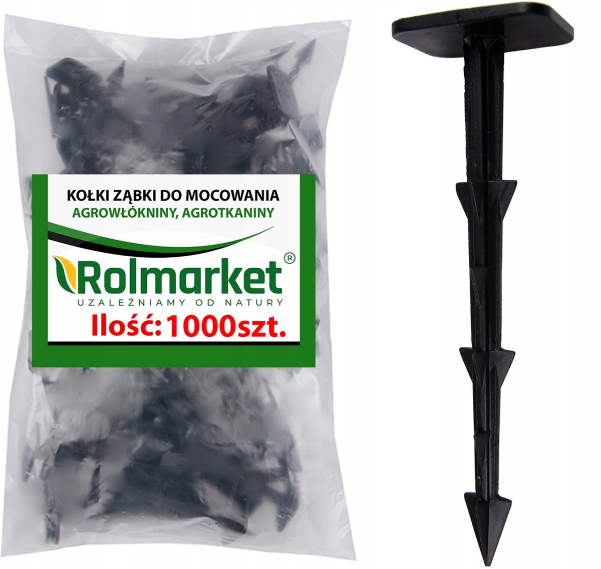 1000x Grondpennen 12cm met Tanden voor Agradoek - Midi