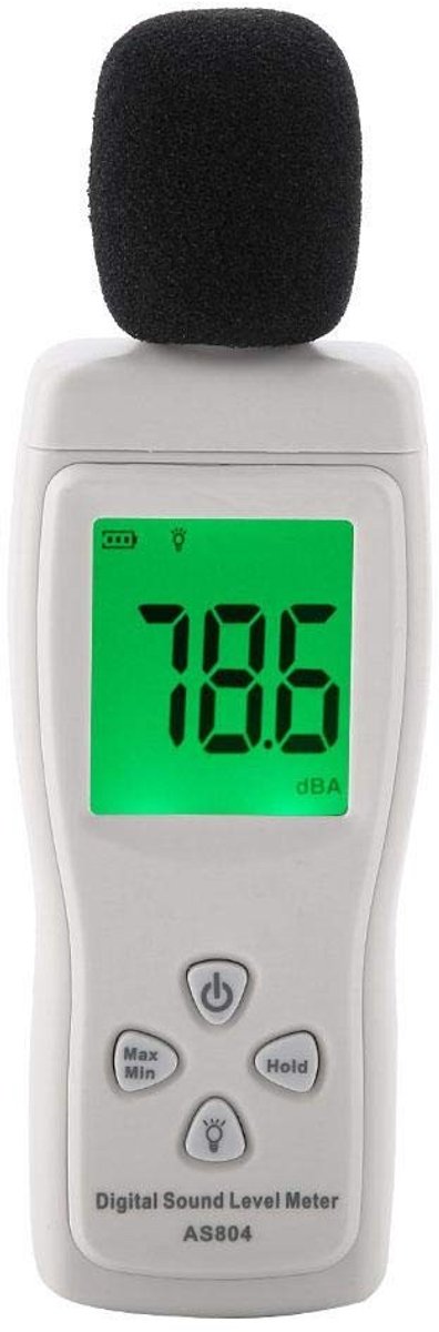 Dailygoods- Geluidsniveaumeter digitale - Draagbare Decibelmeter - Geluidstestmonitor - Audiodecibelmeter 30-130dBA - Geluidsvolume - Geluidsopname