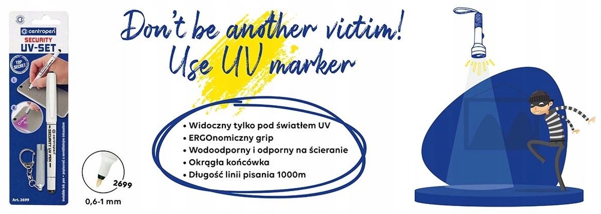 UV Marker met Zaklamp - Onzichtbare Markeringen