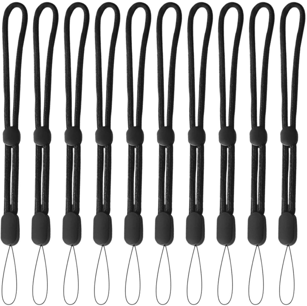 Dailygoods- Bungee-touw 10 Stuks - Verstelbaar Elastisch Koord - Slijtvast/Roestbestendig - Rugzakaccessoires - Lichtgewicht/Compact - Totale Lengte 19 cm - Polskoord