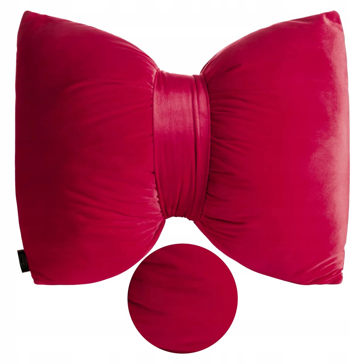 Decoratieve Strik Kussen Bordeaux Rood 45x55cm - Feestelijk & Stijlvol