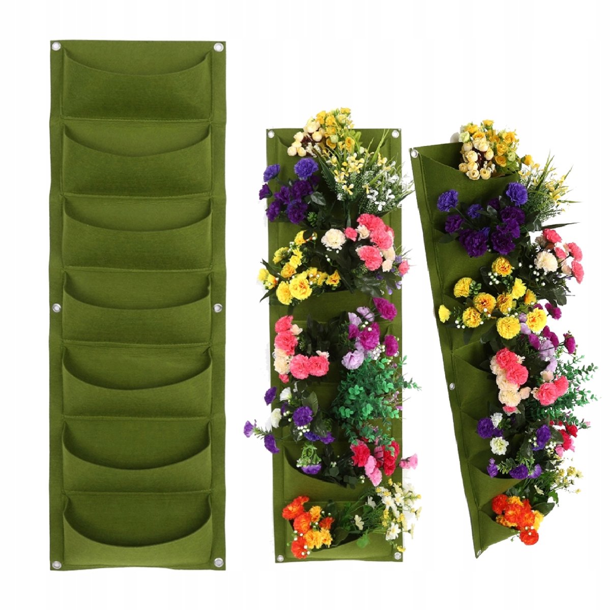 Verticale plantenbak 7 vakken - Wanddecoratie voor kruiden en bloemen